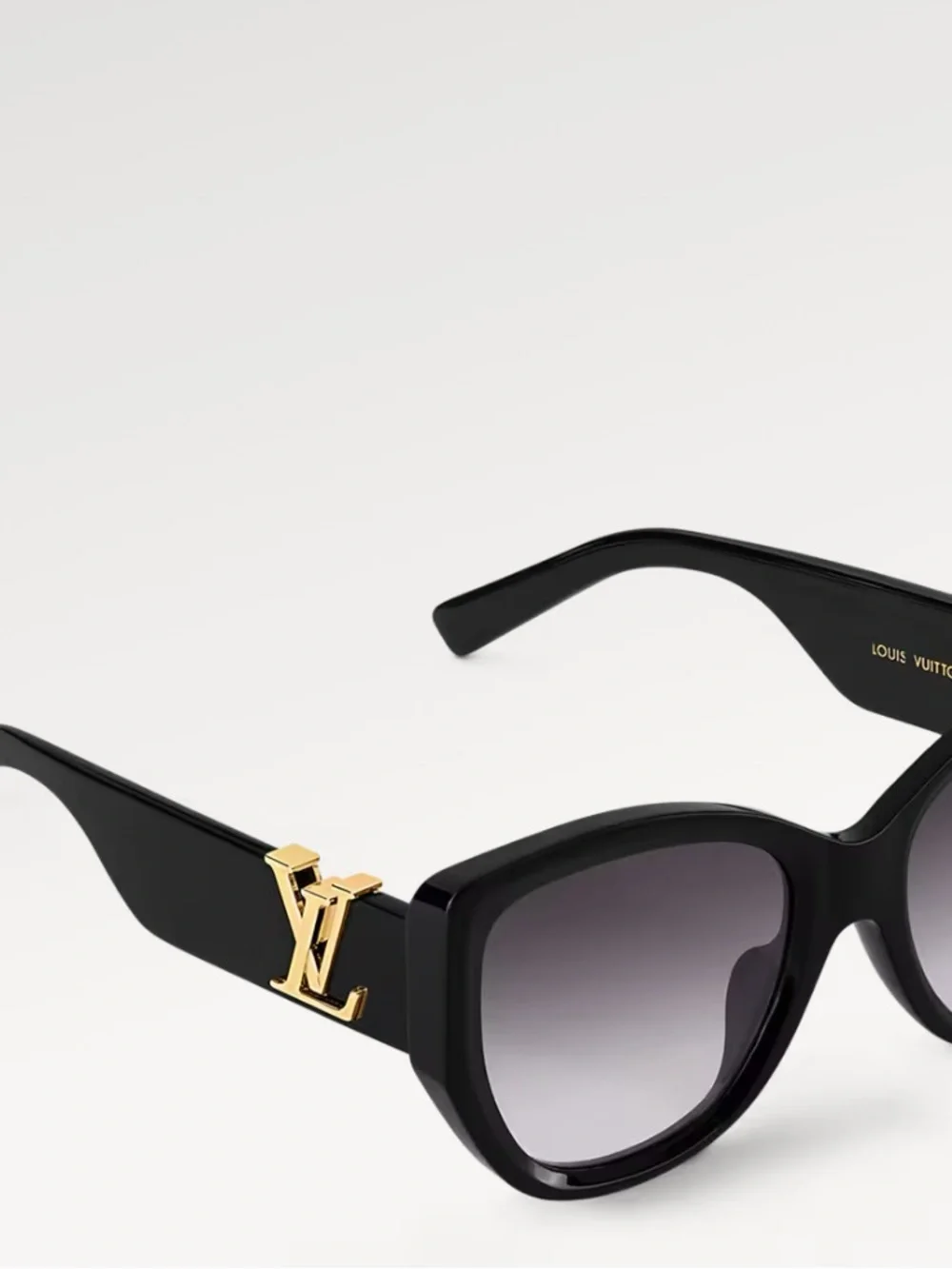 Louis Vuitton icon Cat-Eye Sunglasses with Gold LV Accent E